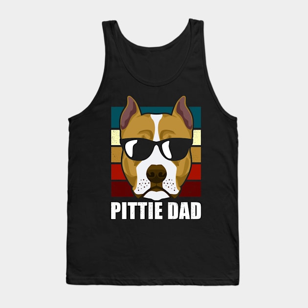 Pittie Dad | American Pit Bull Terrier Owner Gift Tank Top by Streetwear KKS